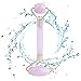 Rose Quartz Facial Roller – Anti-Aging Face Skin Massager – Double End Rolling Skincare Beauty Tool for Smoothing, Brightening, Tightening, Firming Wrinkles, Fine Lines