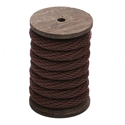 Solid Braid Nylon Rope 1/4 Inch X 1000 Ft - Black, Made In USA (Model -7890)