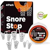 Snore Stopper Solution - Anti Snoring Nose Vents - Set of 4 Nasal Dilators - Natural Stop Snoring Devices - Reduce Snoring - Enhance Sleep