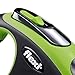 FLEXI New Comfort Retractable Dog Leash (Tape), 16 ft, Small, Green