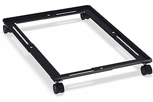 Staples Adjustable File Caddy - Hanging File Organizer for Letter & Legal Files | Black, Heavy Duty, Fits Filing Cabinets with Wheels