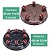 Steel Round Potted Plant Pallet with 8 Rubber Caster,200kg/440lb Heavy Duty Plant Stand with Wheels, Die Casting Flower Tray for Indoor, Outdoor, Brown (Size : 51cm/20)thumb 1