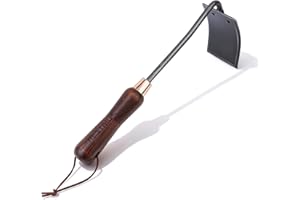 RESTMO Heavy Duty Hoe Garden Tool, Suitable for use on Hard Soil, Thickened Garden Hoe for Weeding, Loosening Soil, Ideal for