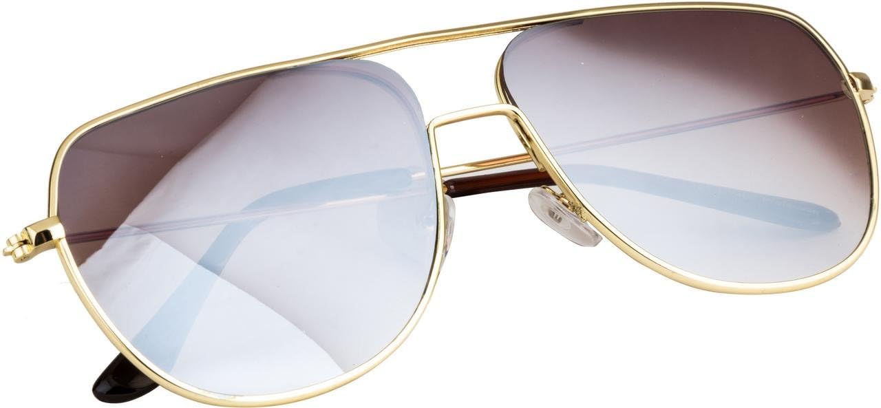 Mirrored Square Unisex Sunglasses - (Color Variants Available | Medium Size)