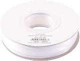 Vaessen Creative Satin Ribbon White 3mm x 100m Double-Sided Shine