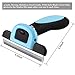 ICODE Dog Brush, Pet Grooming Deshedding Tool for Medium & Large Dogs and Cats, with Short to Long Hair. Dramatically Reduces Shedding in Minutes Guaranteed! (Blue-1)