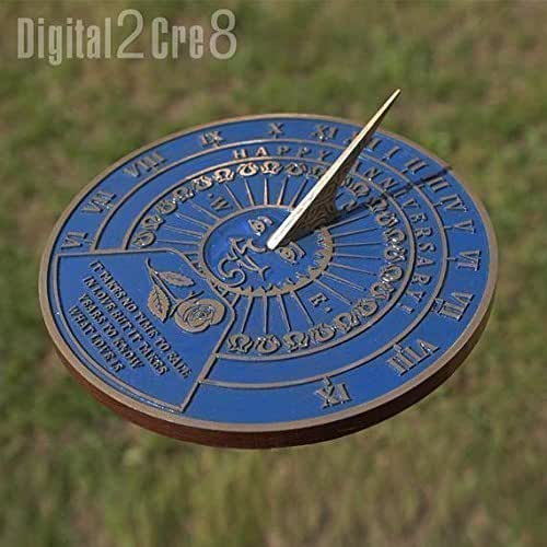 Garden Sundial for outdoor with your message cast into it