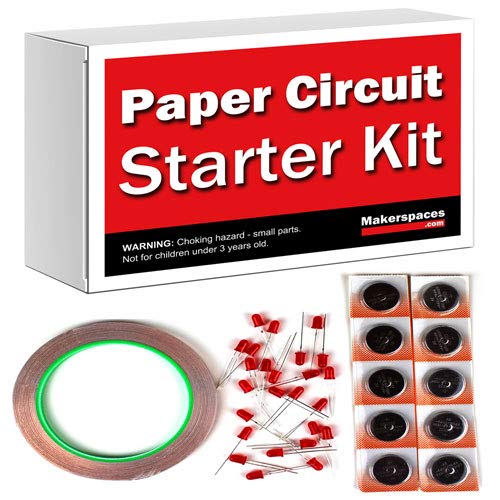 image for Makerspaces.com Paper Circuit Starter Kit w/ 45 Projects - Includes Co