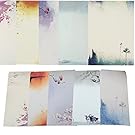 40 Pcs Letter Writing Stationery Paper Letter Set, with 20 Pcs Envelopes, Ink Painting Design Assorted Color (Style 1)