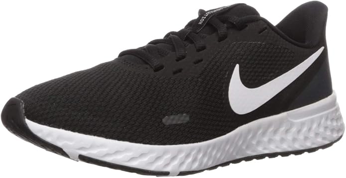 Nike Women's Revolution 5 Wide Running Shoe, Black/White/Anthracite, 7 UK: Amazon.co.uk: Shoes 