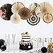 zilue Party Hanging Paper Fans Decoration Set for Wedding Birthday Party Mother's Day Round Events Accessories Set of 8