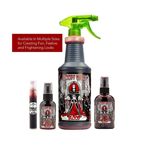 Bloody Mary Fake Blood Makeup Spray - 0.25oz - for Theater and Costume or Halloween Zombie, Vampire and Monster Dress Up - Image 7
