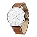 Balerion Smart watch band for Withings Steel HR 36MM, Genuine Leather Strap Replacement Watch band Bracelet for Withings Steel HR 36MM--Brown 36MM