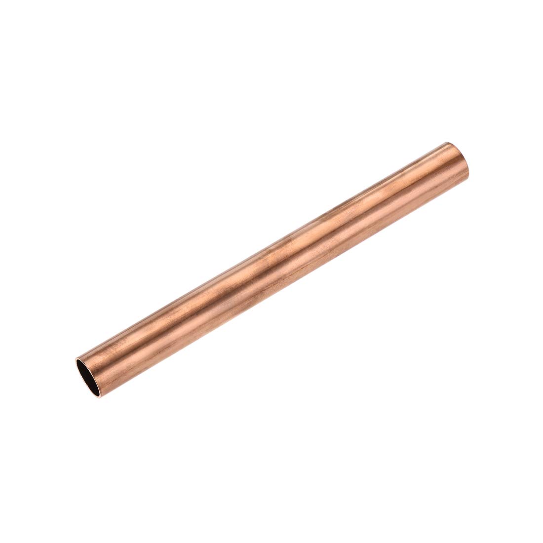 sourcing map Copper Round Tube, 20mm OD 1mm Wall Thickness 200mm Length Straight Pipe Tubing