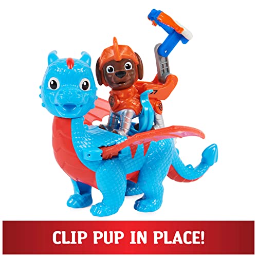 Paw Patrol, Rescue Knights Zuma and Dragon Ruby Action Figures Set