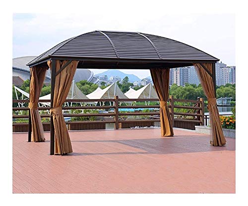 HLZY Gartenmöbel Pavillon Garten Gazebo, Patio Pavilion Markise Aluminium-Pavillon Mobil Four Corner Pavilion…