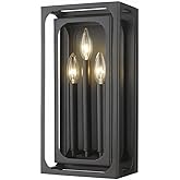 Z-Lite 3038-3S-MB Easton Wall Sconce, 3-Light 180 Total Watts, Matte Black