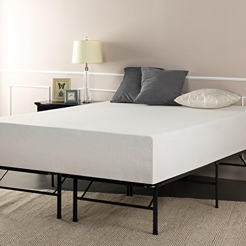 Sleep Master 12-Inch Pressure Relief Memory Foam Mattress and Platform Metal Bed Frame/Mattress Foundation, Twin