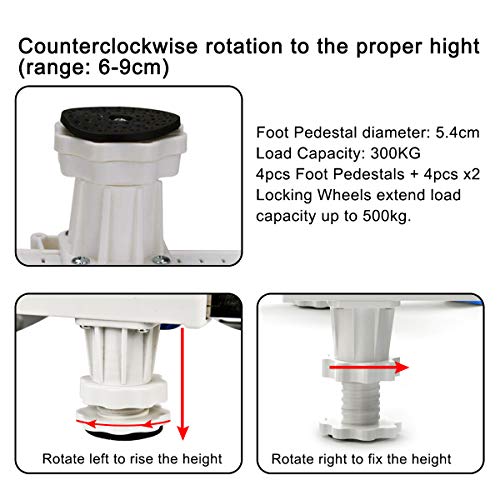 2 Multi+functional+Ajustable+Washing+Machine+Refrigerator