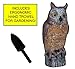 Life Inspired Great Horned Owl Plastic Decoy Non-chemical Birds and Pest Deterrent Garden Protector 16.5 Inches Tall Comes with Ergonomic Grip Durable Plastic Trowel for Gardening Work