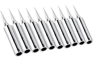 PERPERCY Replacement Iron Tip, 10PCS 900M-T-I Replacement Soldering Iron Tip Set for HAKKO 936,937,907 Atten, Quick, Aoyue, Yihua, Vastar, Sywon, Tabiger, SOAIY Soldering Station Tool