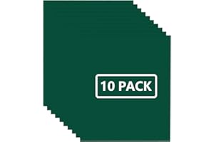 FUNKAKA Green HTV Heat Transfer Vinyl Bundle, 12" x 10" Glossy Green Iron on Vinyl for T-Shirt, 10 Sheets Sticky HTV Vinyl for All Cutter Machines Easy to Cut & Weed for Heat Vinyl Design