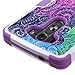 NageBee LG G3 Case, Defender Dual Layer Shockproof Hybrid Cover Case -Rainbow Purple
