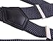 JINIU Mens Adjustable Elastic Braces Suspenders Y-Shape With Strong Clips Heavy Duty Grey