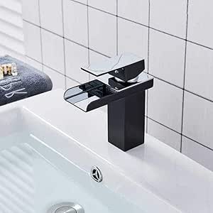 Grifo Instalación De La Cubierta Cascada Lavabo Del Baño Lavabo De Una