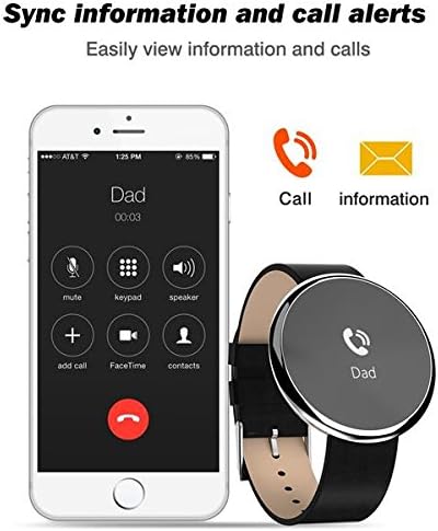 Youngband Bluetooth Smart Watch,incoming call,SMS notification,Blood pressure monitoring,Heart Rate Monitor and Pedometer for IOS and Android Device (gold)