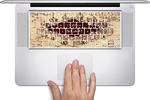The Marauders Map Hogwarts Castle Design Print Image Macbook Keyboard Decals (Fits 11 inch Air) by Trendy Accessories