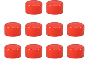 DMiotech 10 Pack 2" ID Red Screw Thread Protectors Rubber End Caps Bolt Covers for Screw Bolt Furniture Pipe