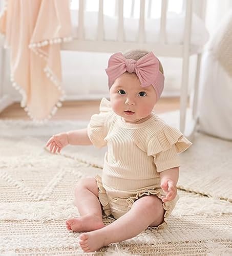 CÉLLOT 10 Colors Super Stretchy Soft Knot Baby Girl Headbands with