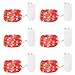 6 Pack Fairy Lights 7 Feet 20 LED Twinkle Lights Battery Operated String Lights Silver Coated Copper Wire Firefly Starry Moon Lights for DIY Wedding Bedroom Indoor Party Decor Halloween Costume (Red) primary