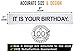 It is Your Birthday. Banner | 40 PC Set | The Office Birthday Decorations | Dwight Schrute Birthday Set | Banner + Brown, Black, Silver Balloons + White Crepe Streamers, Dunder Mifflin Sticker