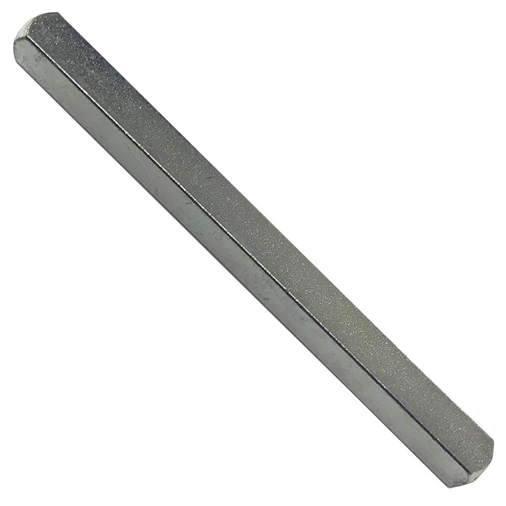 7mm Windows UPVC and Door Handle Spindle Plain Bar 50mm to 150mm Solid Steel Silver (7mm x 140mm)