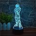Fortnite Dark Voyager 3D Stereo Vision Bedroom Night Light LED Home Decoration USB Touch/Remote Control 16 Color Creative Model Toy Gift (Fortnite Dark Voyager)