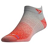 Drymax Run Hyper Thin No Show, Lt. Gray, W7.5-9.5