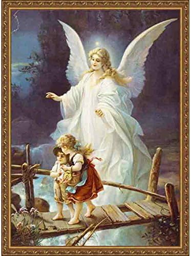 Religion Diamond Painting Embroidery Kit - PigBoss Our Lady Angels Religion 5D Diamond Mosaic Pattern Home Decor Gift (20 x 26 inches)