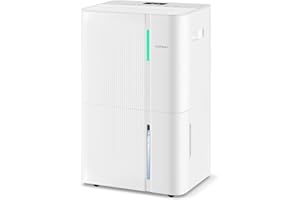 COSTWAY 96 Pints Dehumidifier for Basement, 8000 Sq.Ft Dehumidifier with 24H Timer, 3-Color Indicator, 1.2 Gallon Water Tank,