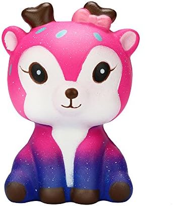 rocicaS Slow Rising Squishis Jumbo Prime Kawaii Galaxy Cute Deer Scented Squishy Funny Toy Stress Reliever