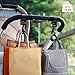 Lupantte Mommy Shopping Hook, Universal Stroller Hook Clips, 4 Pack X-Large 6.7x4.1 Inch, Great Accessory for Walking, Carry Baby Diaper Bags, Groceries, Clothing, Purse. etc