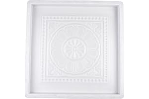 jojofuny Concrete Mold 15.75X15.75X1.38 Inch Reusable Pavement Form Tanglian Style Outdoor Brick Template for Chinese Courtya