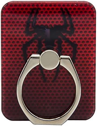 Joddge Universal Masstige Safe &amp; Secure Ring Grip Stand Holder Car Mount with Hook for iPhone iPad Samsung Cellphone Tabet (Spider)