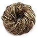 SHEDOWIG Clip in bangs Hair Piece Scrunchies Hair Bun Extensions for Women Synthetic Updo Chignon Hairpiece