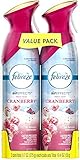 Febreze Air Effects Fresh Twist Cranberry Air Freshener (2 Count, 19.4 Oz), 1.239 Pound