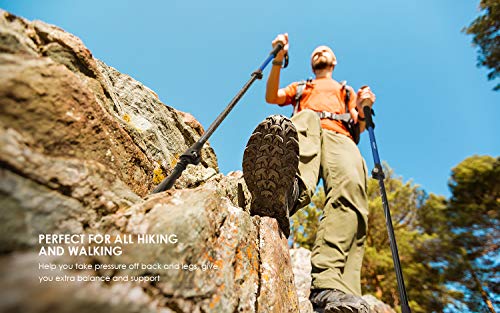 image for ieGeek Trekking Poles - Lightweight Adjustable Hiking Walking Sticks f