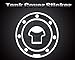 Motorbike Racing Fiber Fuel Gas Cap cover Tank Protector Pad Sticker Decal For Honda CBR 600 F2 / F3 / F4 / F4i / F5