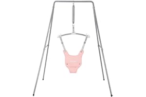 G TALECO GEAR Baby Jumper with Stand, Baby Jumpers and Bouncers, Baby Exerciser Suitable for 6-24 Months, Easy to Assemble & Store Jumper for Baby (Pink)