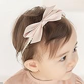 Bethynas Baby Girls Cute Bow-knot Headband Soft Lace Floral Hairbands Newborn Infant Toddlers Kids Hair Accessories (Style 6)